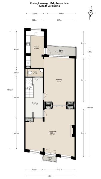 Floor Plan 3 - Koninginneweg 119 2